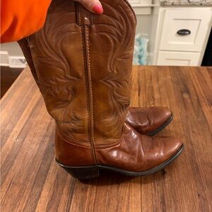 Women’s Laredo Brown Leather Cowboy Boots